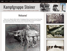 Tablet Screenshot of kampfgruppe-steiner.com